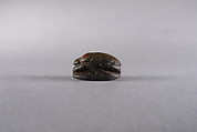 Scarab with Wedjat Eyes, Faience