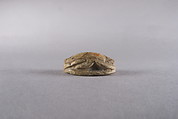 Scarab with the Representation of a Pharaoh and an Obelisk, Steatite