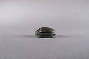 Scarab with Monkey on Gold Hieroglyph, Faience