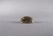 Scarab with the Representation of Hathor as Cow, Steatite