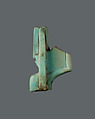 Fragment of Min statuette, Faience