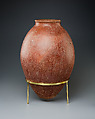 Red polished ware jar, Pottery