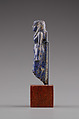 Standing goddess statue-amulet, Lapis-lazuli