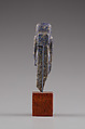 Standing goddess statue-amulet, Lapis-lazuli