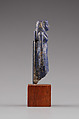 Standing goddess statue-amulet, Lapis-lazuli
