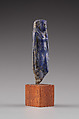 Standing goddess statue-amulet, Lapis-lazuli