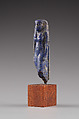 Standing goddess statue-amulet, Lapis-lazuli