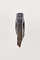 Standing goddess statue-amulet, Lapis-lazuli