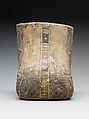Foot covering from a mummy, with scorpions on soles, Wood, gesso, paint