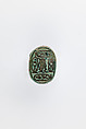 Scarab, Thutmose III, Faience