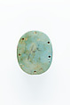 Winged Scarab Amulet, Faience