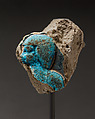 Fragment with the head of a man, Faience