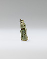 Cat amulet, Faience