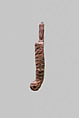 Statuette fragment, beard, Bronze