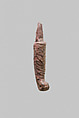 Statuette fragment, beard, Bronze