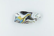 Fragment from Thick Walled Marbled Vessel, Glass