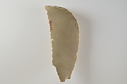 Denticulated knife with a tang, made from a blade, Flint