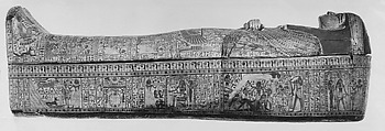 Inner Coffin of Itamun, inscribed for Nesiamun, Wood, paste, paint
