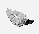 Relief from the tomb of Queen Neferu: female attendant carrying a sunshade (see 26.3.353-1), Limestone, paint