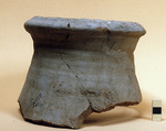 Pot fragment inscribed with the name Hori, Pottery, ink