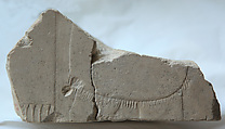 Relief Showing a Person in a Skin Garment, Limestone
