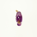 Female sphinx amulet, Amethyst