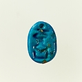 Scarab with the name Aakheperkare (Thutmose I), faience