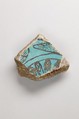 Vase fragment, Faience