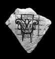 Ostracon with liliform capital, Limestone, ink
