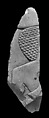 Raised relief fragment with a male offering bearer, Limestone, varnish
