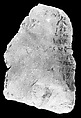 Hieratic ostracon with one column of accounts, Limestone, ink