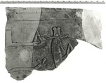 Raised relief fragment, Limestone, varnish