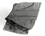 Raised relief fragment, Limestone, varnish