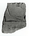 Raised relief fragment, Limestone, varnish
