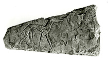 Sunk relief fragment, Limestone