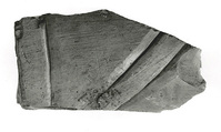 Raised relief fragment, Limestone, varnish