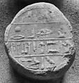 Funerary Cone of the Overseer of Scribes Ineni, Pottery