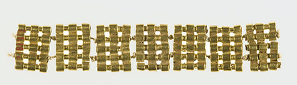 Unattached Spacers from a Bracelet or Anklet of Sithathoryunet, Gold