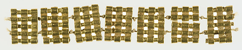 Spacers from the Jewelry of Sithathoryunet, Gold
