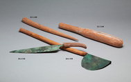 Ax From a Foundation Deposit, Hatshepsut's Temple, Wood (tamarix), Bronze or copper alloy