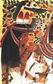 Userhat and Wife Receiving Offerings, Tomb of Userhat, Norman de Garis Davies (1865–1941)  , ca. 1930, Tempera on paper