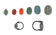 Scarab with Tilapia Fish, Jasper (red)