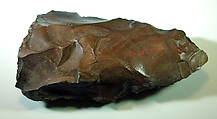 Biface, commonly referred to as a hand ax, Flint