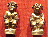 Pendant: Eros (?) wearing diadem with rosette over the forehead, gold