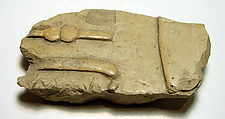 Raised relief fragment, Limestone, varnish