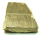 Raised relief fragment, Limestone, varnish