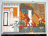 Garden Scene, Tomb of Ipuy, Norman de Garis Davies, Tempera on paper