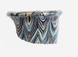 Neck Fragment of a Glass Vase with Dragged Decoration, Glass