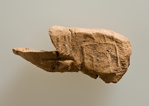 Clay jar sealing impressed faintly with name of Khasekhemwy by an unrecorded maker, The Metropolitan Museum of Art