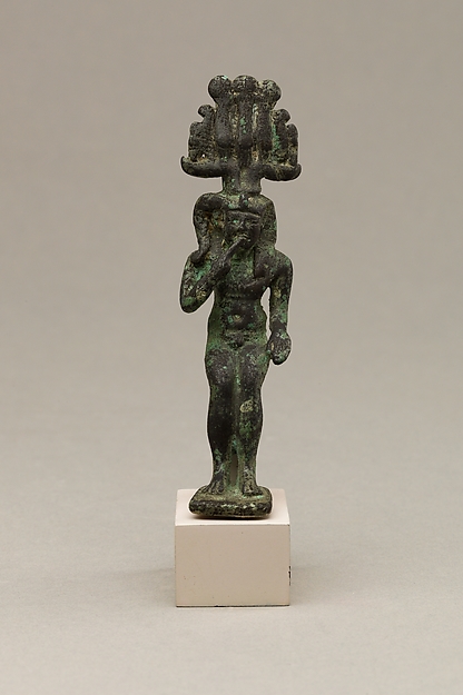 Child god with hemhem crown